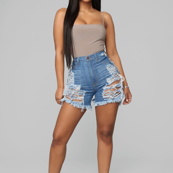 Yes Now Distressed Bermuda Shorts - Picture 5 of 7